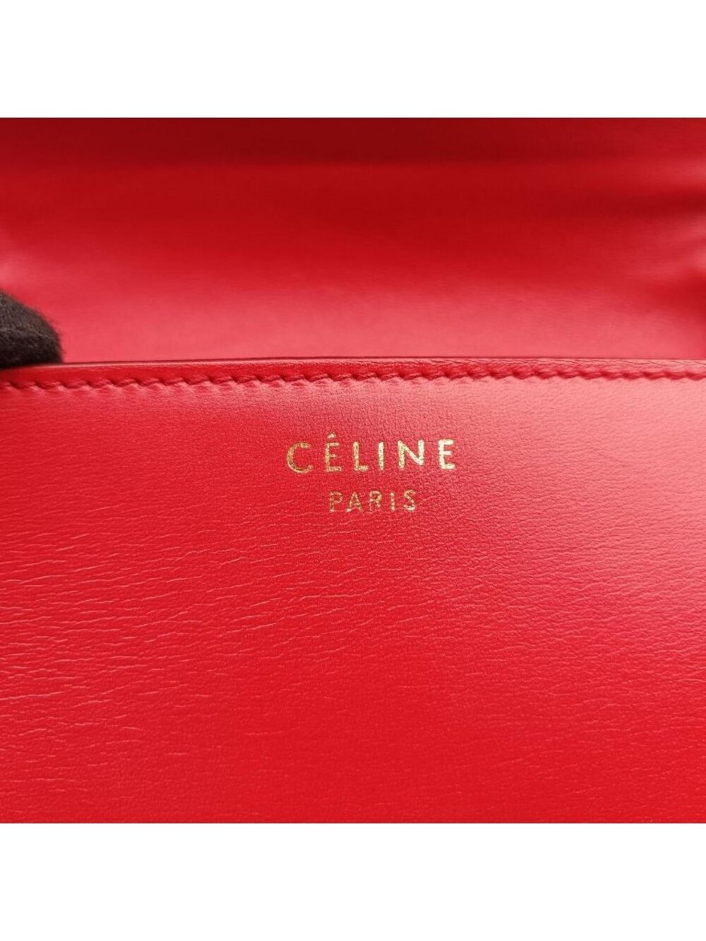 Celine Classic Box Red Leather - Picture 10 of 16